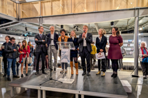 Inauguration de l'exposition « Un Atlas de paysages pour Paris » le 25 septembre 2024 au Pavillon de l'Arsenal.