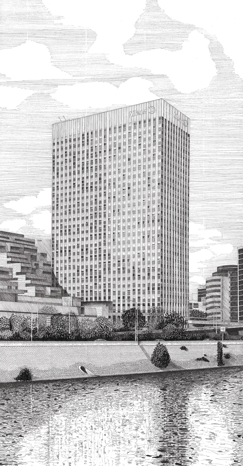 Dessin : Manila Sudaros. Studio P7/9, ENSA Paris-Malaquais, 2023-2024.