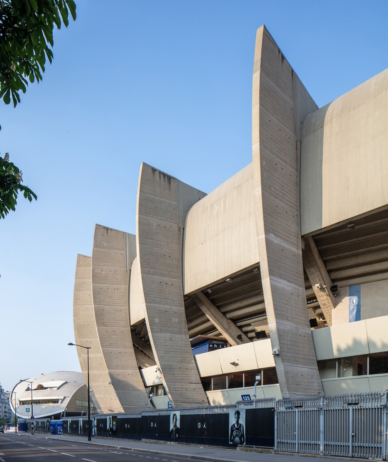 Stade du Parc des Princes à Paris, architecte Roger Taillibert