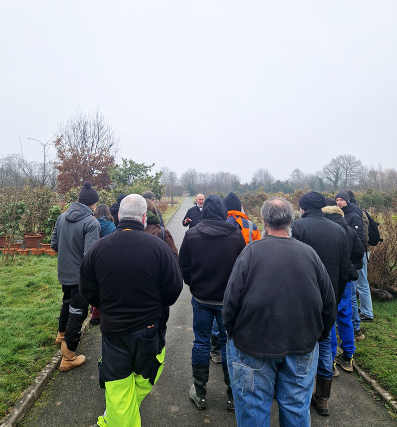 Atelier sur l’adaptation des arbres au changement climatique, Pépinière de Mandres-les-Roses, Janvier 2026