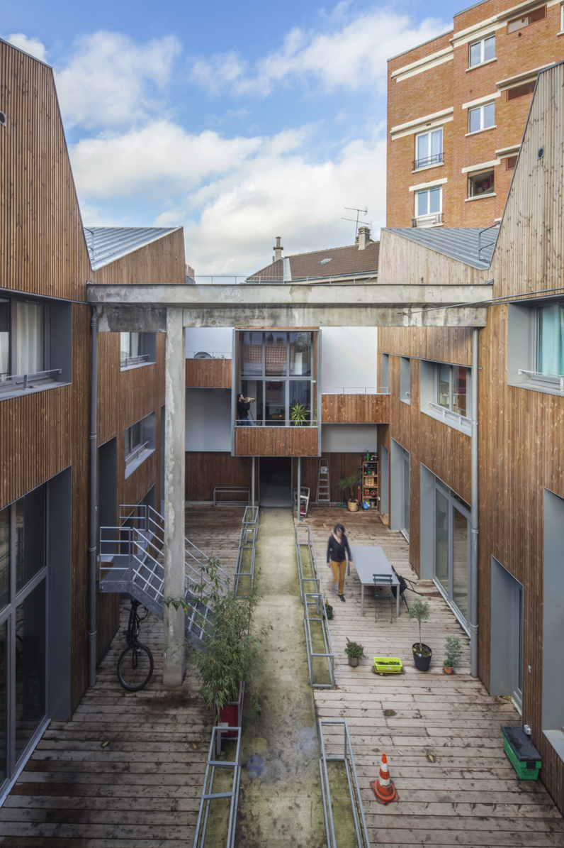 Melrose Sheds, vue de la cour intérieure