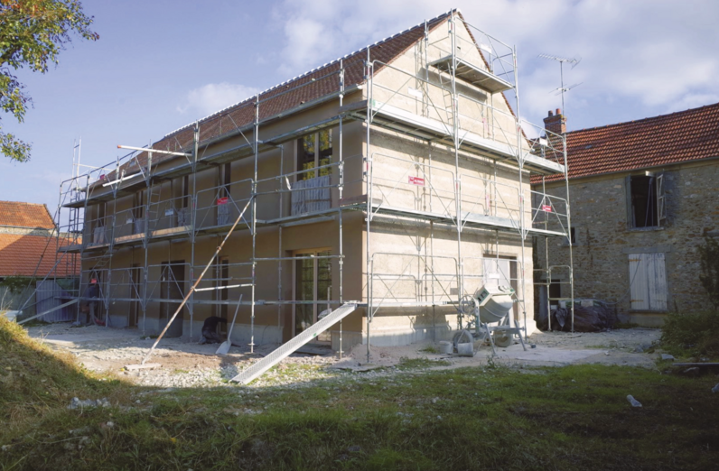 Photo du chantier à l’hiver 2025