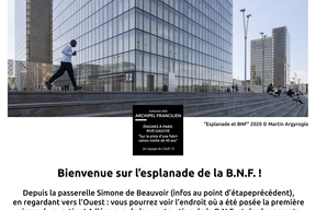 L'esplanade de la BNF - Découvrez le troisième point d'étape du parcours proposé par le CAUE de Paris pour la collection 2020 d'Archipel Francilien