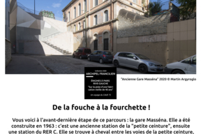 Ancienne Gare Masséna - Découvrez le neuvième point d'étape du parcours proposé par le CAUE de Paris pour la collection 2020 d'Archipel Francilien